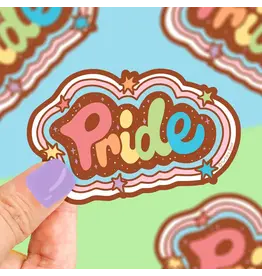 Turtle's Soup Turtle's Soup - Rainbow Pride Lettering Ally Lgbt Vinyl Sticker