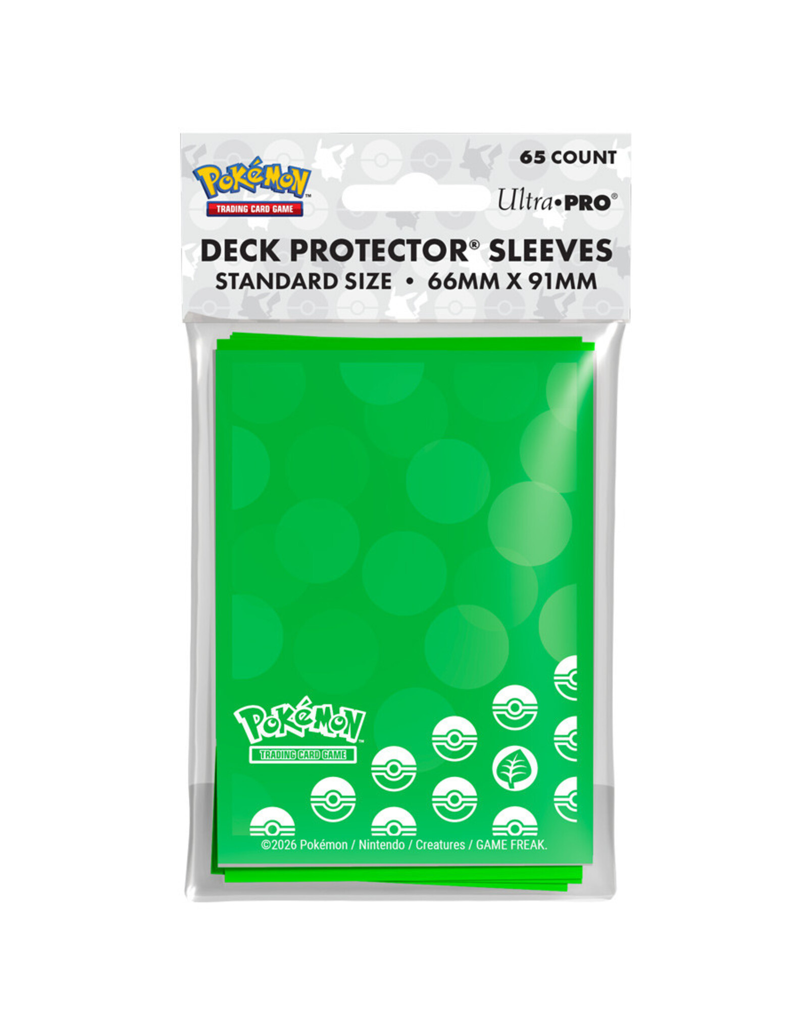 Ultra Pro Deck Protector: Pokemon: Grass Type Energy (65)