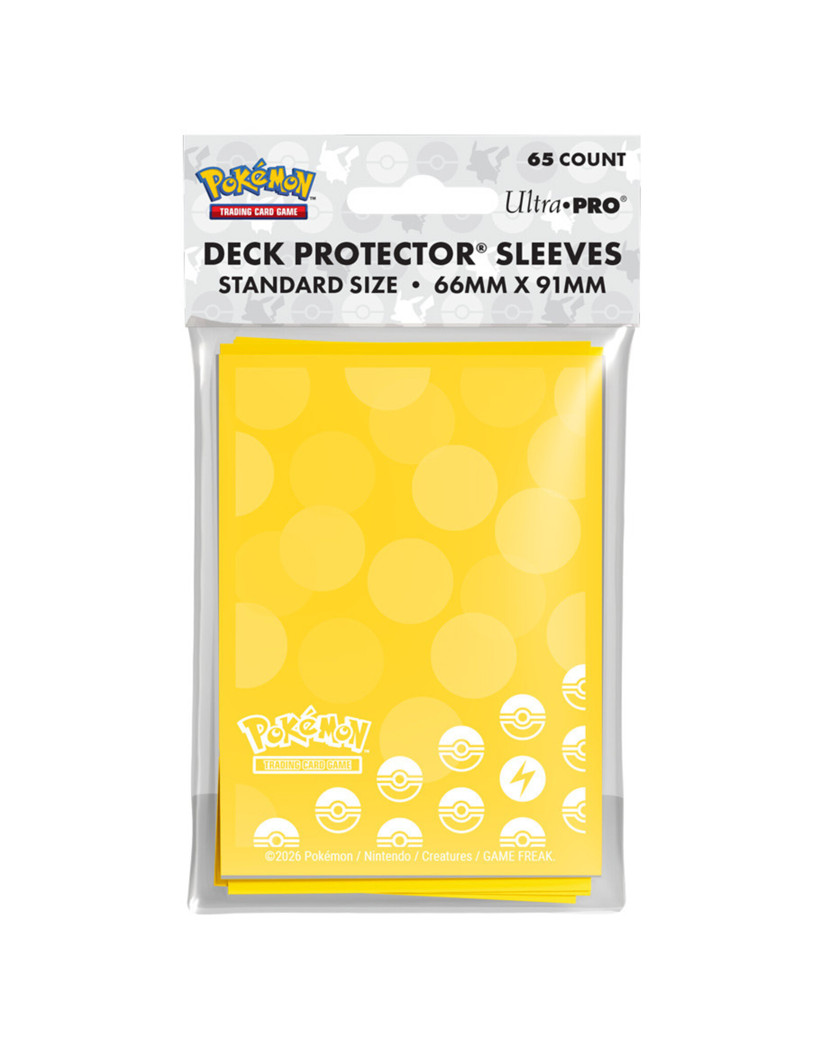 Ultra Pro Deck Protector: Pokemon: Lightning Type Energy (65)
