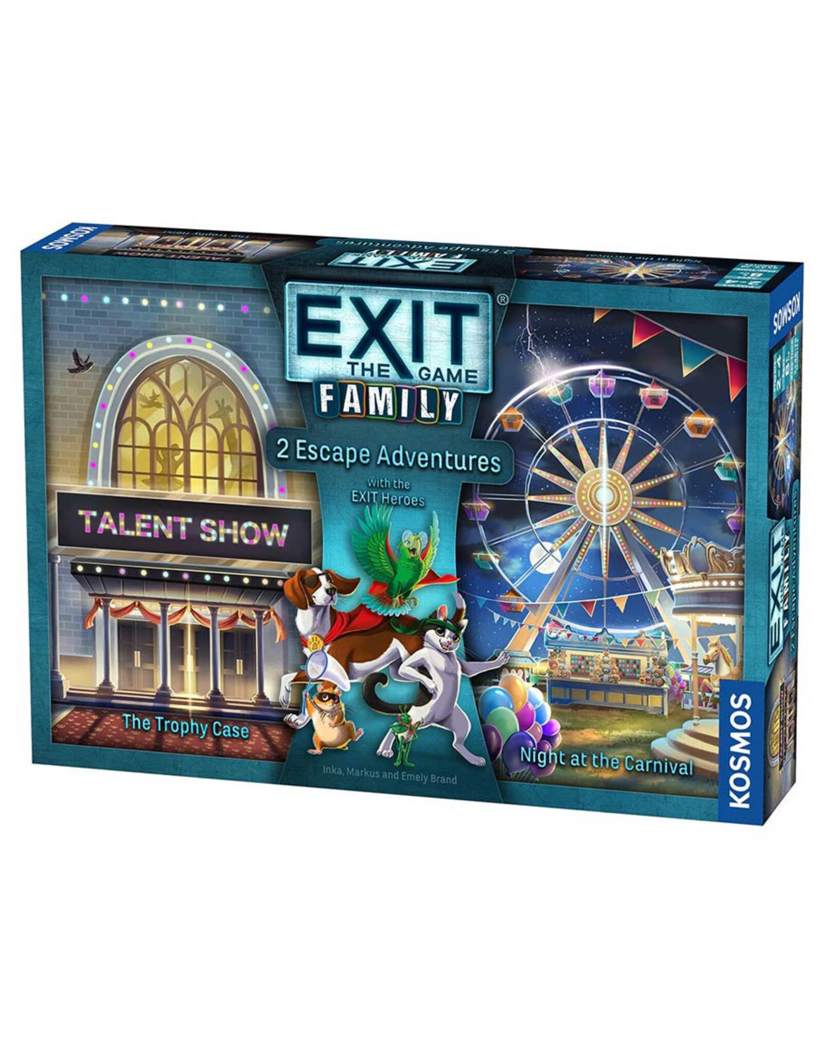 Thames & Kosmos EXIT Family: 2 Escape Adventures (Volume 2): The Trophy Case/Night at the Carnival