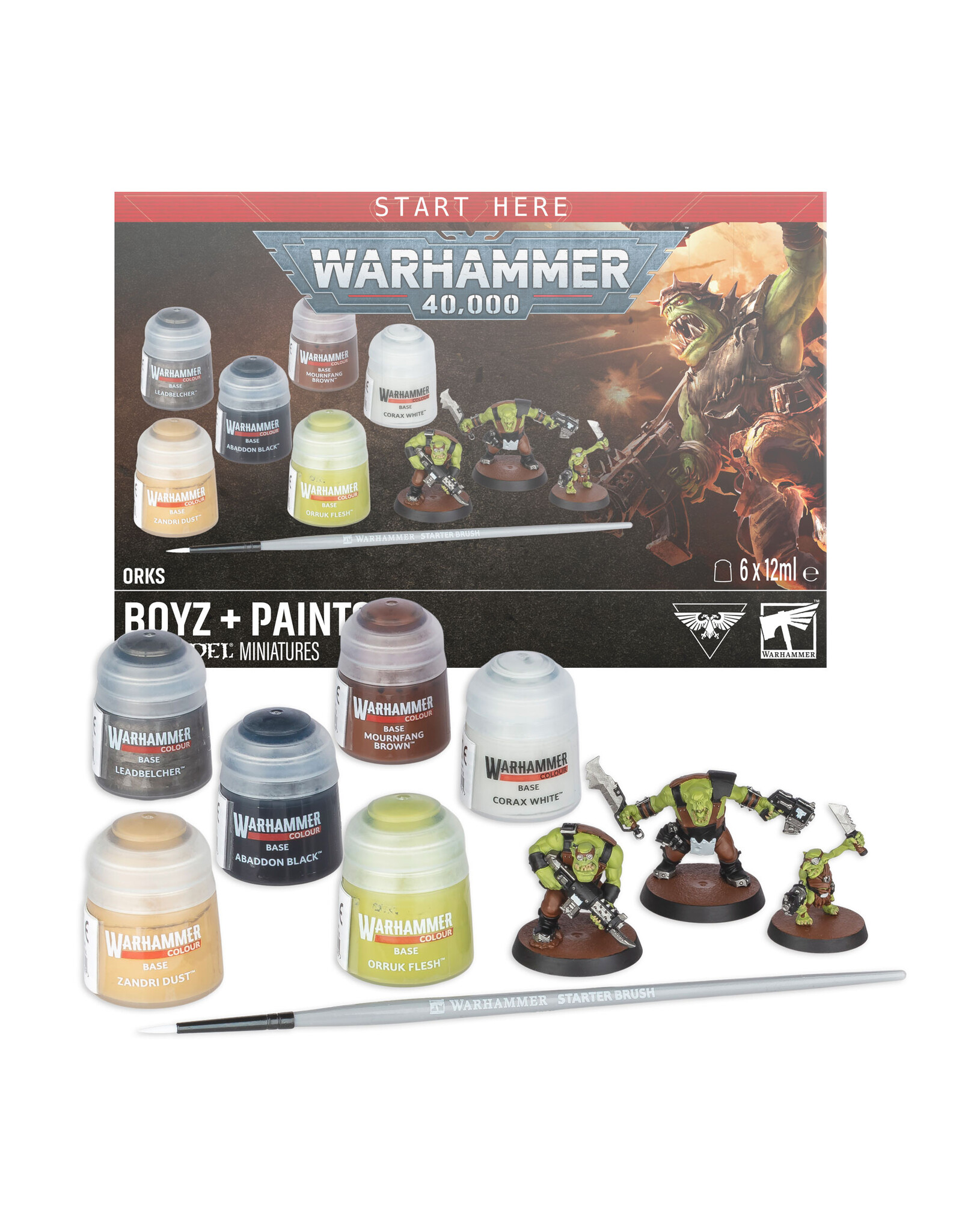 Warhammer 40K Orks + Paints