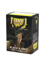 Deck Protector: Dual Matte: Black & Gold (100)