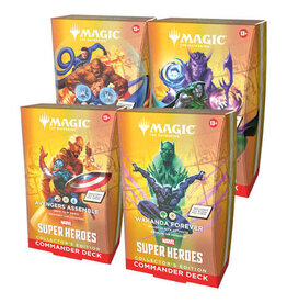 Magic MTG: MSH Marvel Super Heroes Collector Commander Deck (4ct Case)