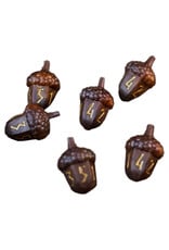 Metallic Dice Games D6: Resin: Legend in the Mist: Acorn (6)