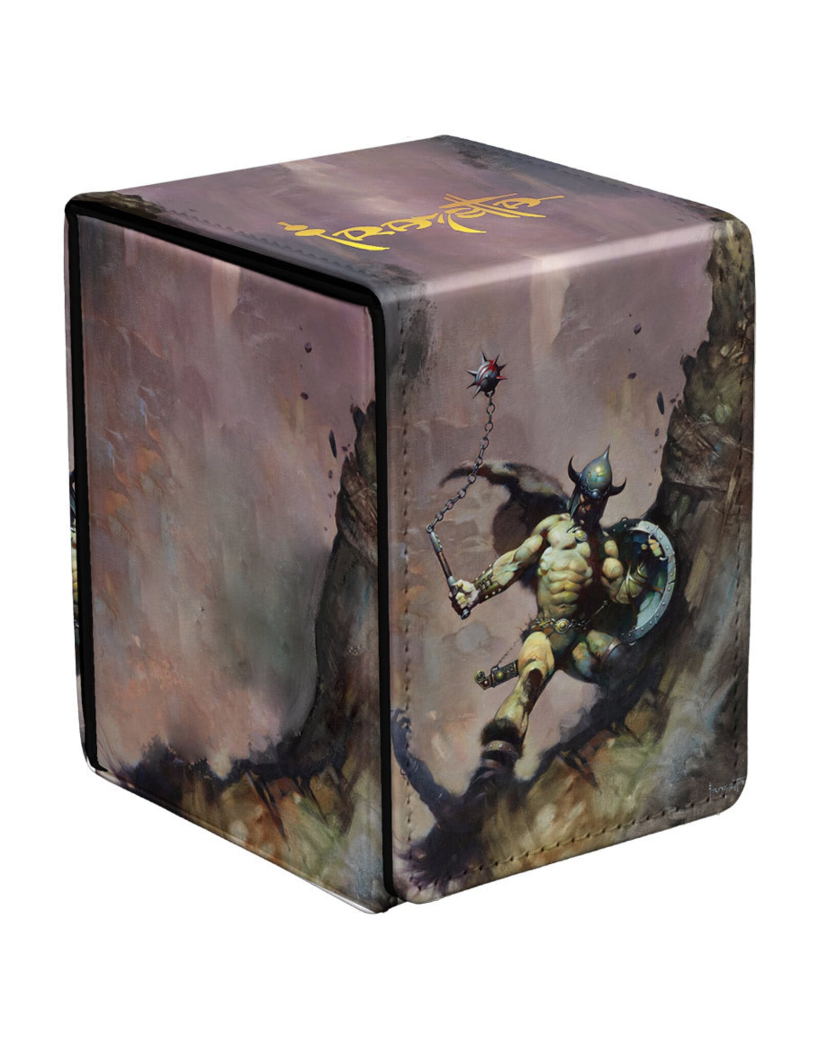 Ultra Pro Deck Box: Alcove Flip: Artist Series: Frank Frazetta: Warrior with Ball and Chain
