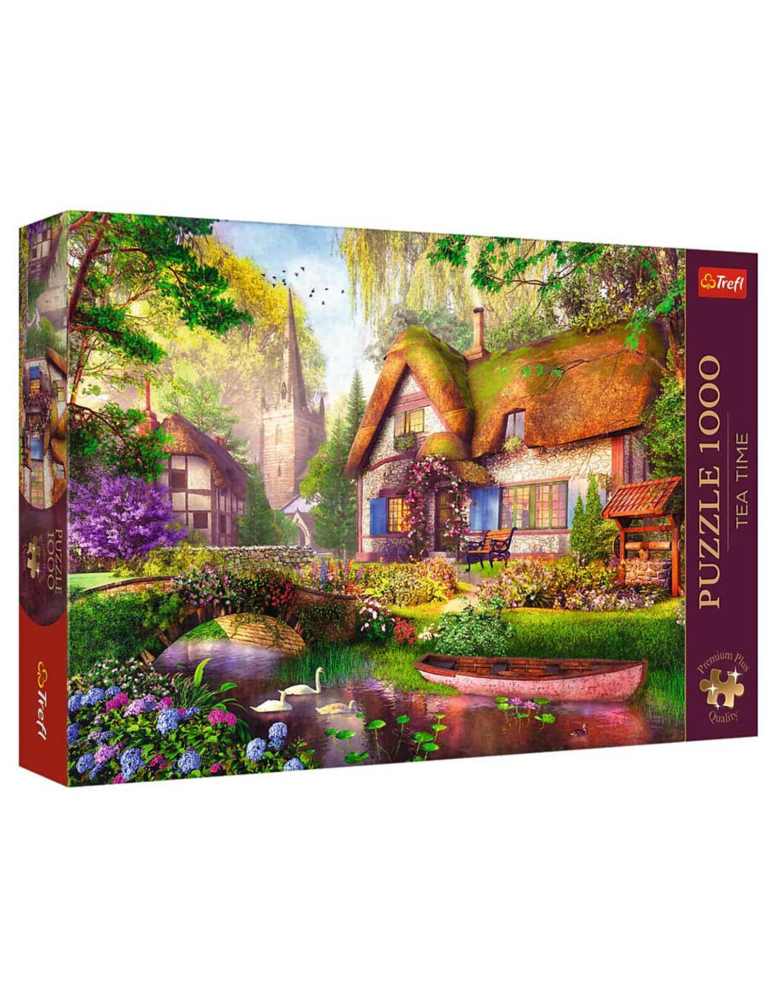 Trefl Puzzle: Tea Time: The Woodland Cottage 1000 Piece (Premium Plus)