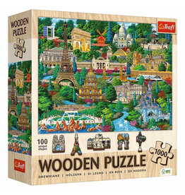 Trefl Puzzle: France: Famous Places 1000 Piece Wooden
