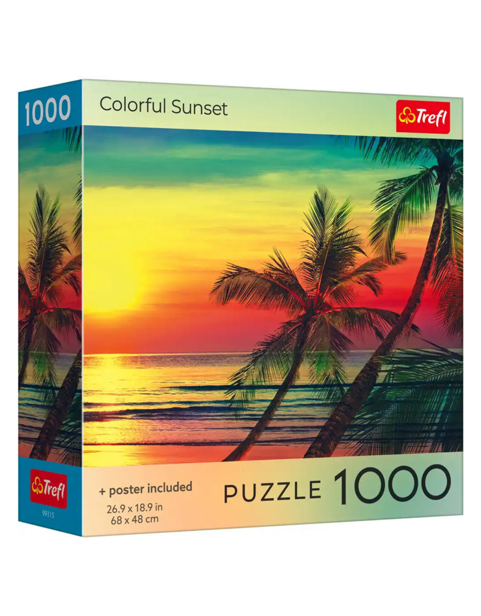 Trefl Puzzle: Colorful Sunset 1000 Piece (Trefl Red)