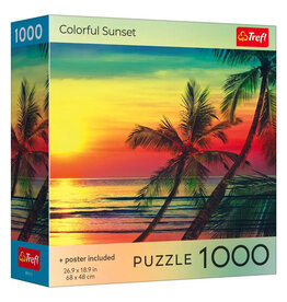 Trefl Puzzle: Colorful Sunset 1000 Piece (Trefl Red)