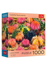 Trefl Puzzle: Colorful Succulents 1000 Piece (Trefl Red)