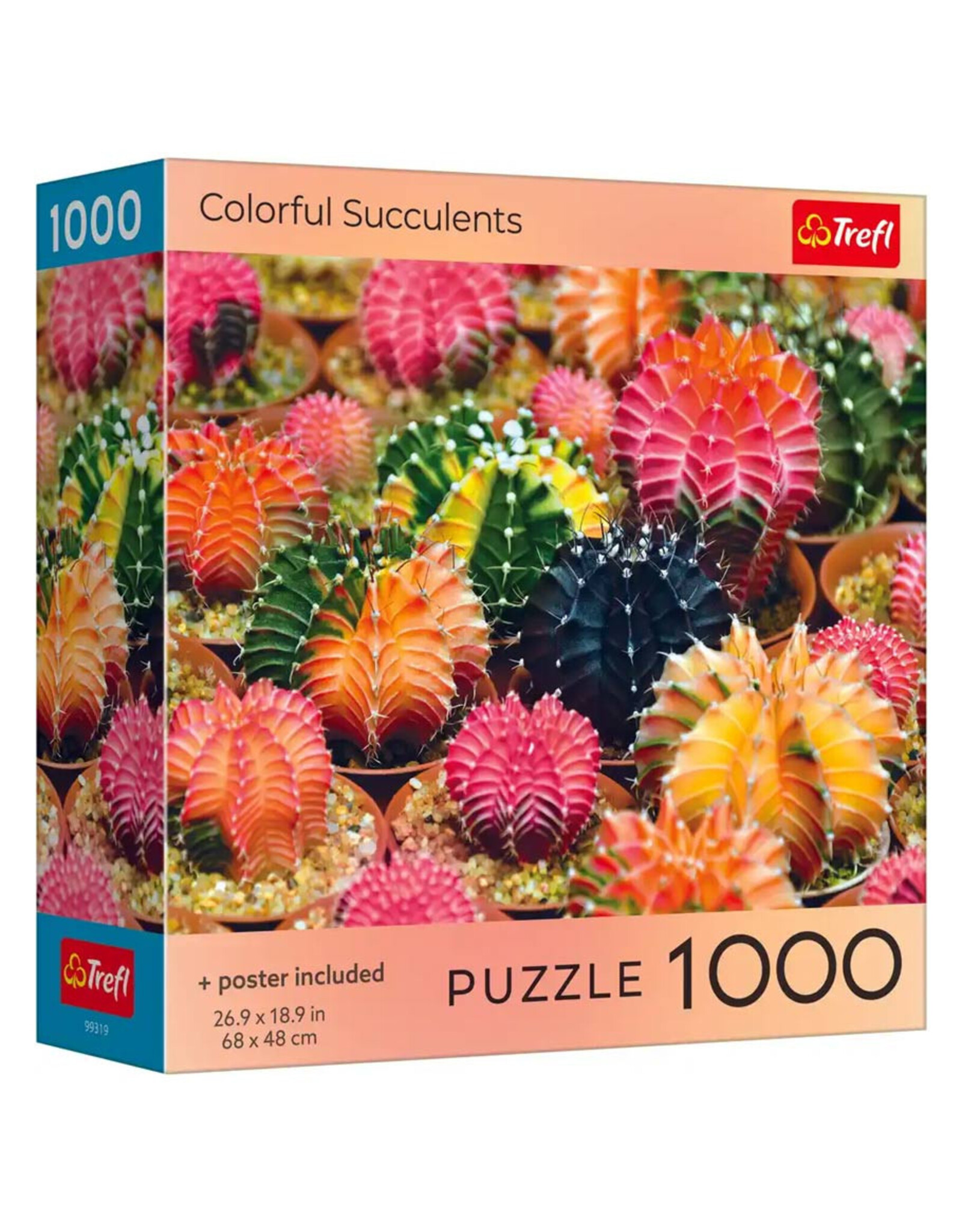 Trefl Puzzle: Colorful Succulents 1000 Piece (Trefl Red)