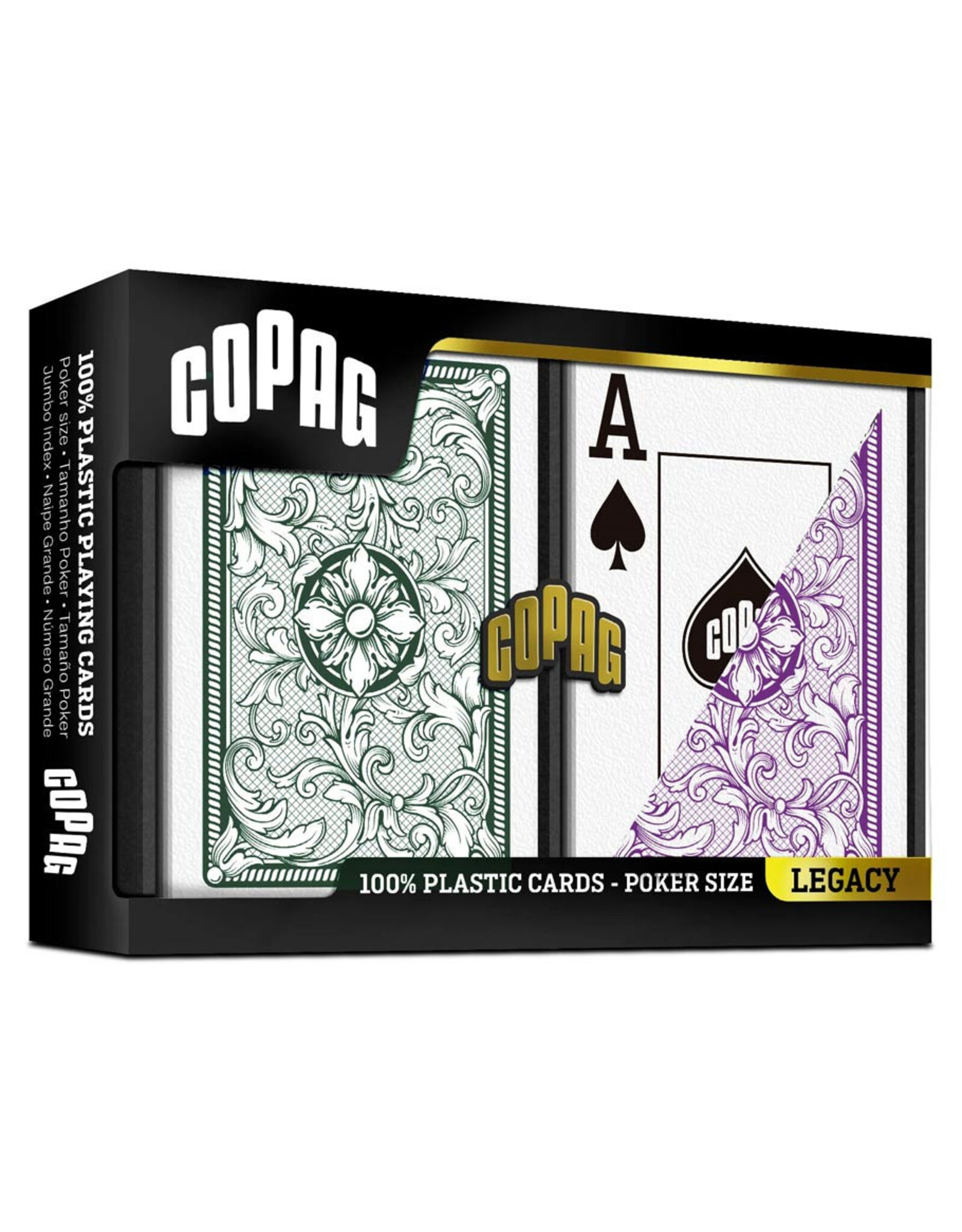COPAG COPAG: Legacy: Poker Size Jumbo Green/Purple 2-Pack