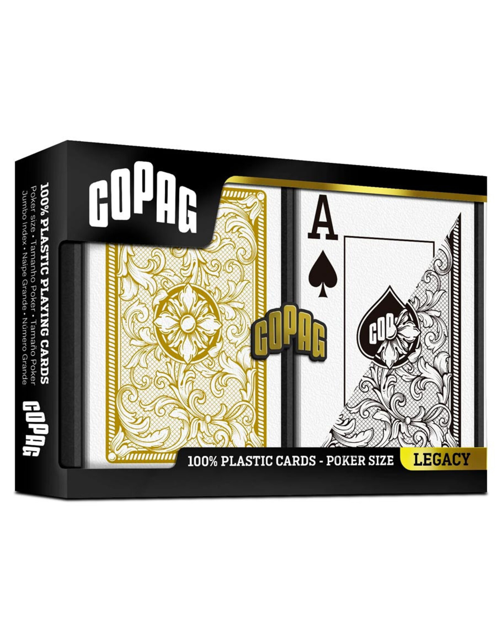 COPAG COPAG: Legacy: Poker Size Jumbo Black/Gold 2-Pack