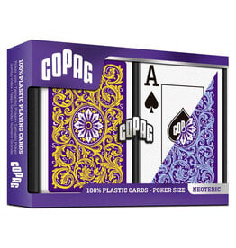 COPAG COPAG: Neoteric: Poker Size Jumbo Violet/Yellow/Blue 2-Pack