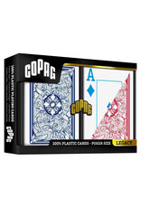 COPAG COPAG: Legacy: 4-Color Poker Size Jumbo Red/Blue 2-Pack