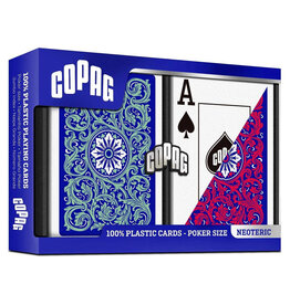 COPAG COPAG: Neoteric: Poker Size Jumbo Blue/Red/Green 2-Pack