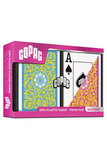 COPAG COPAG: Neoteric: Poker Size Jumbo Yellow/Pink/Blue 2-Pack