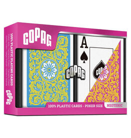 COPAG COPAG: Neoteric: Poker Size Jumbo Yellow/Pink/Blue 2-Pack