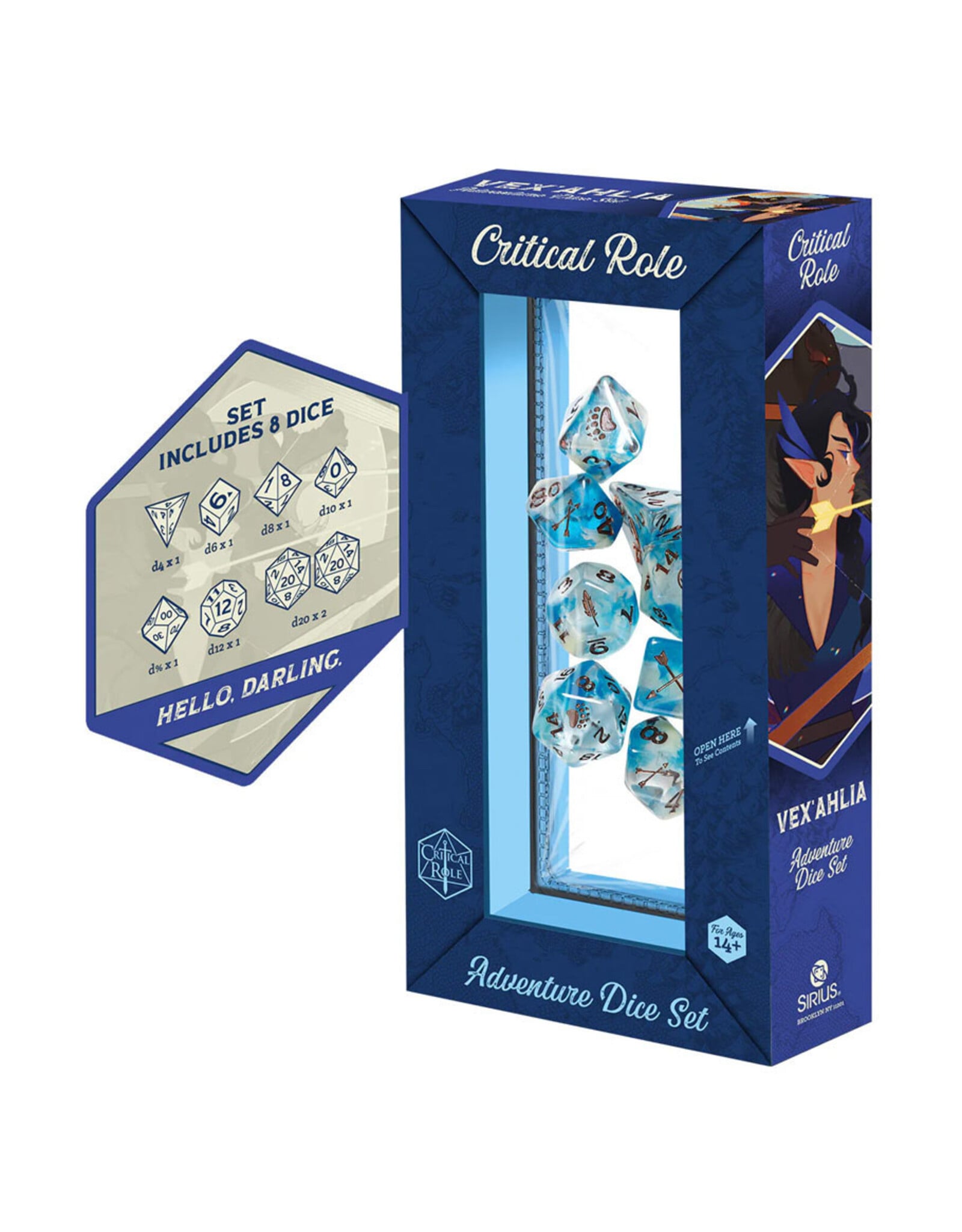 Sirius Dice 7-Set Vox Machina Adventure Dice: Vex’ahlia