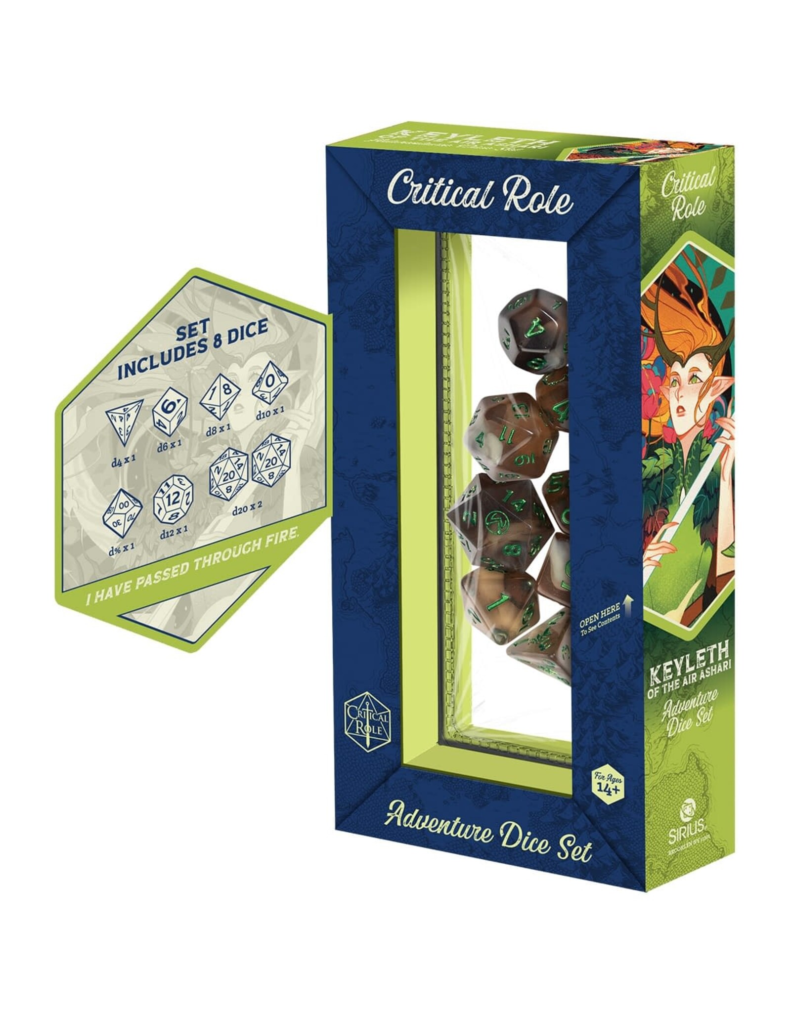 Sirius Dice 7-Set Vox Machina Adventure Dice: Keyleth