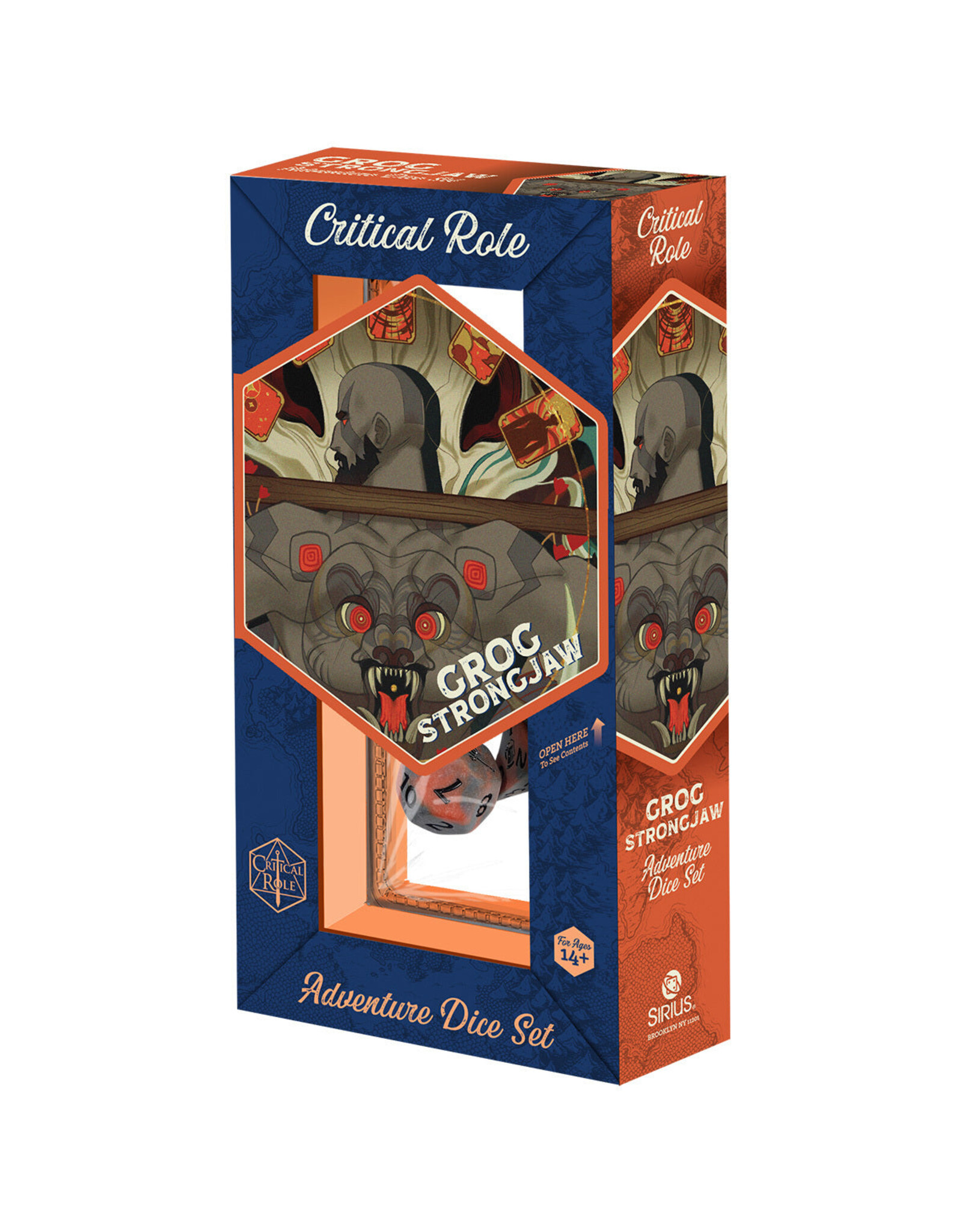 Sirius Dice 7-Set Vox Machina Adventure Dice: Grog Strongjaw