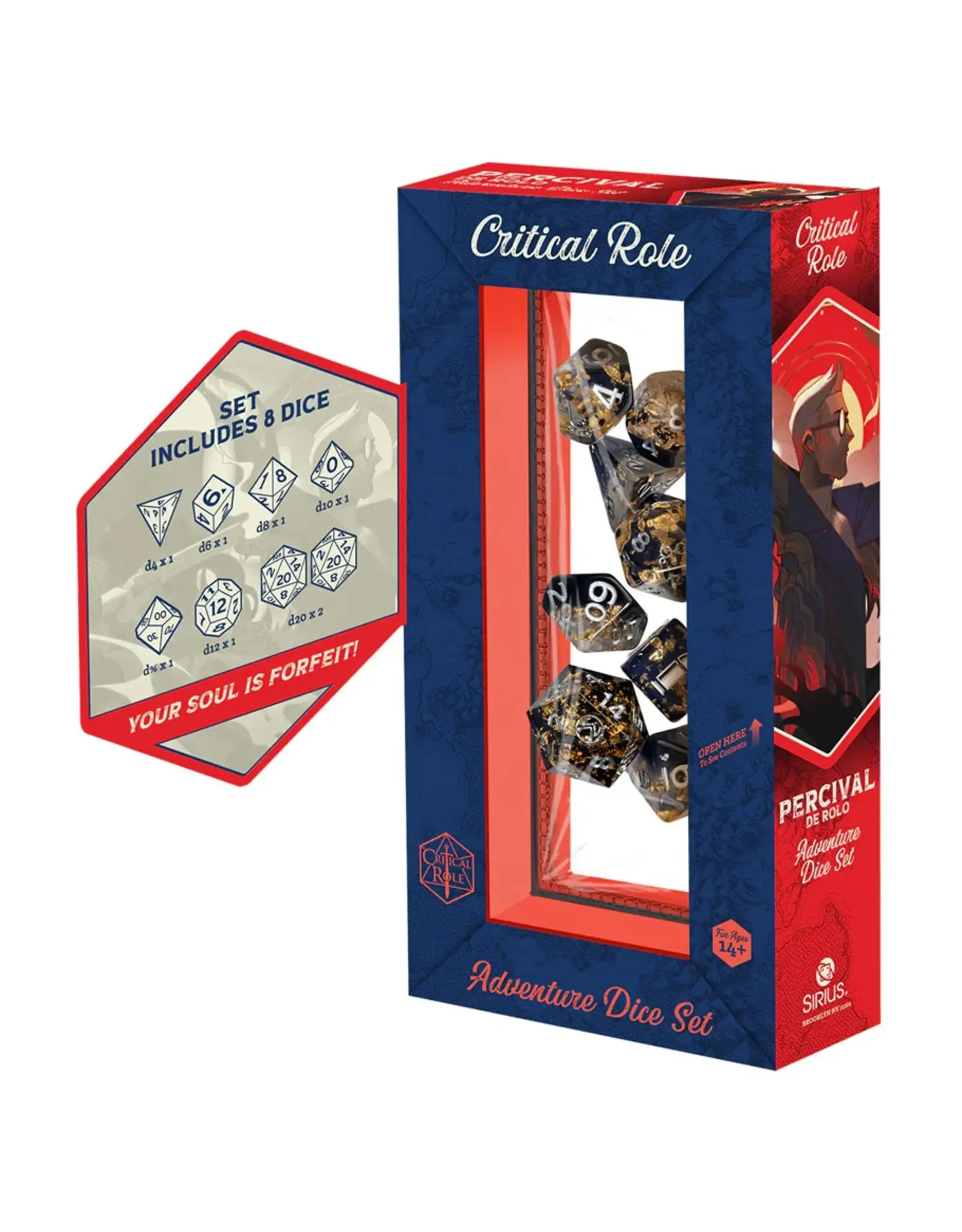 Sirius Dice 7-Set Vox Machina Adventure Dice: Percival de Rolo