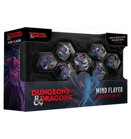 Metallic Dice Games 7-Set: D&D: Resin: Monsters: Mind Flayer Inclusion