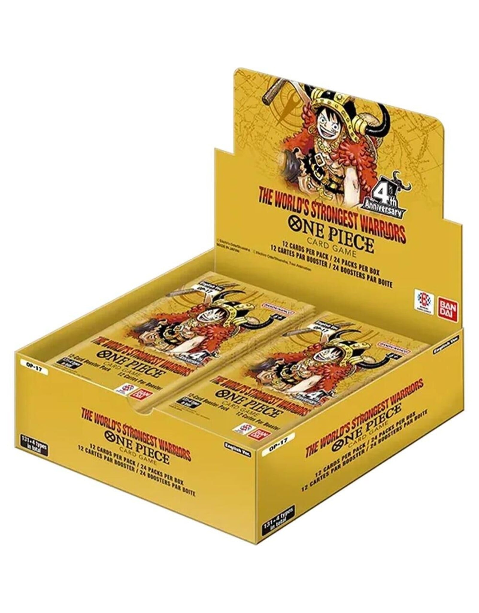Bandai One Piece: World's Strongest Warriors Booster Box - The World's Strongest Warriors (OP17)