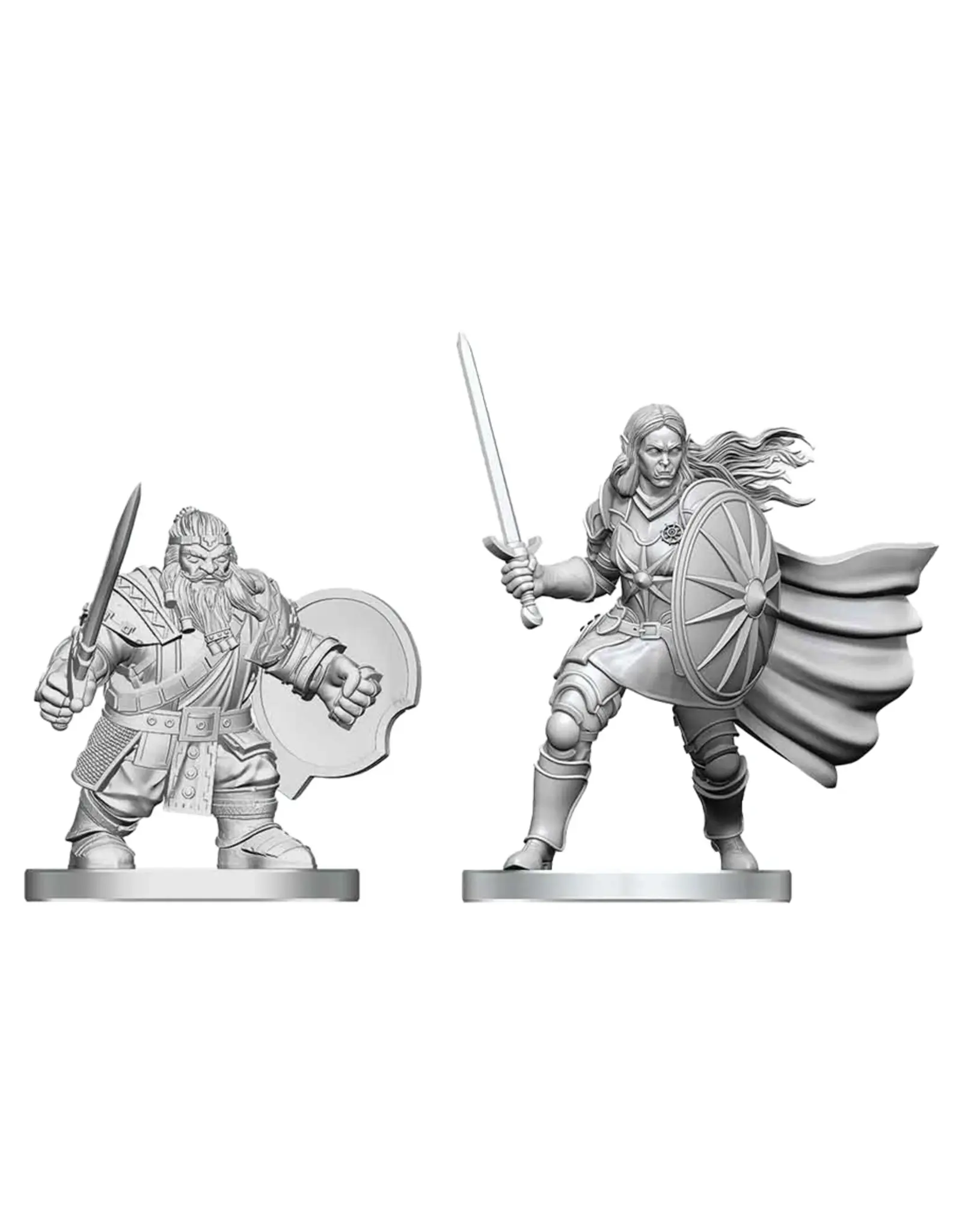 WizKids D&D Nolzur's Marvelous Miniatures: Dwarf Fighter & Orc Paladin