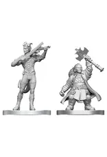 WizKids D&D Nolzur's Marvelous Miniatures: Tiefling Bard & Dwarf Cleric