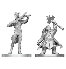 WizKids D&D Nolzur's Marvelous Miniatures: Tiefling Bard & Dwarf Cleric