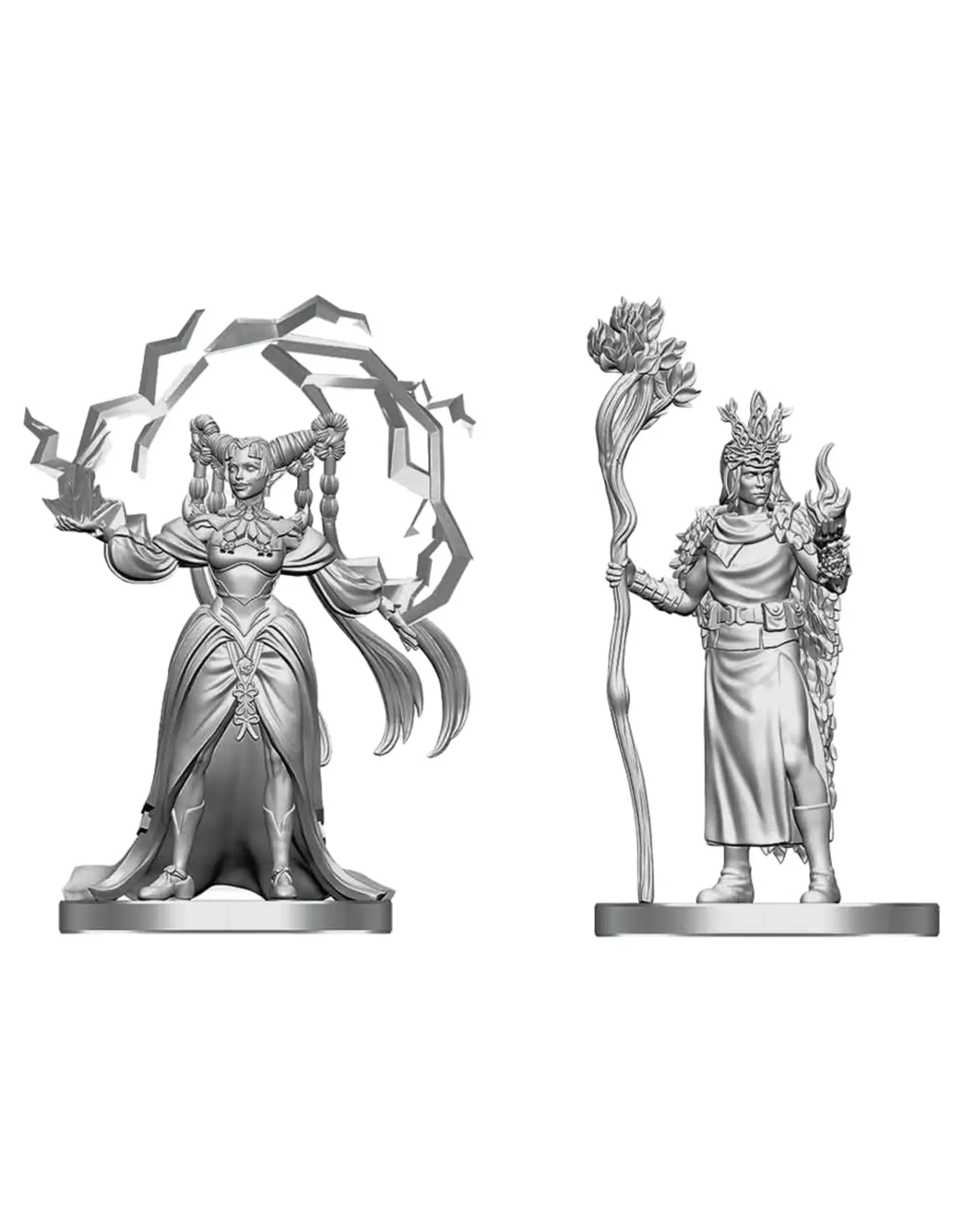 WizKids D&D Nolzur's Marvelous Miniatures: Human Druid & Elf Sorcerer