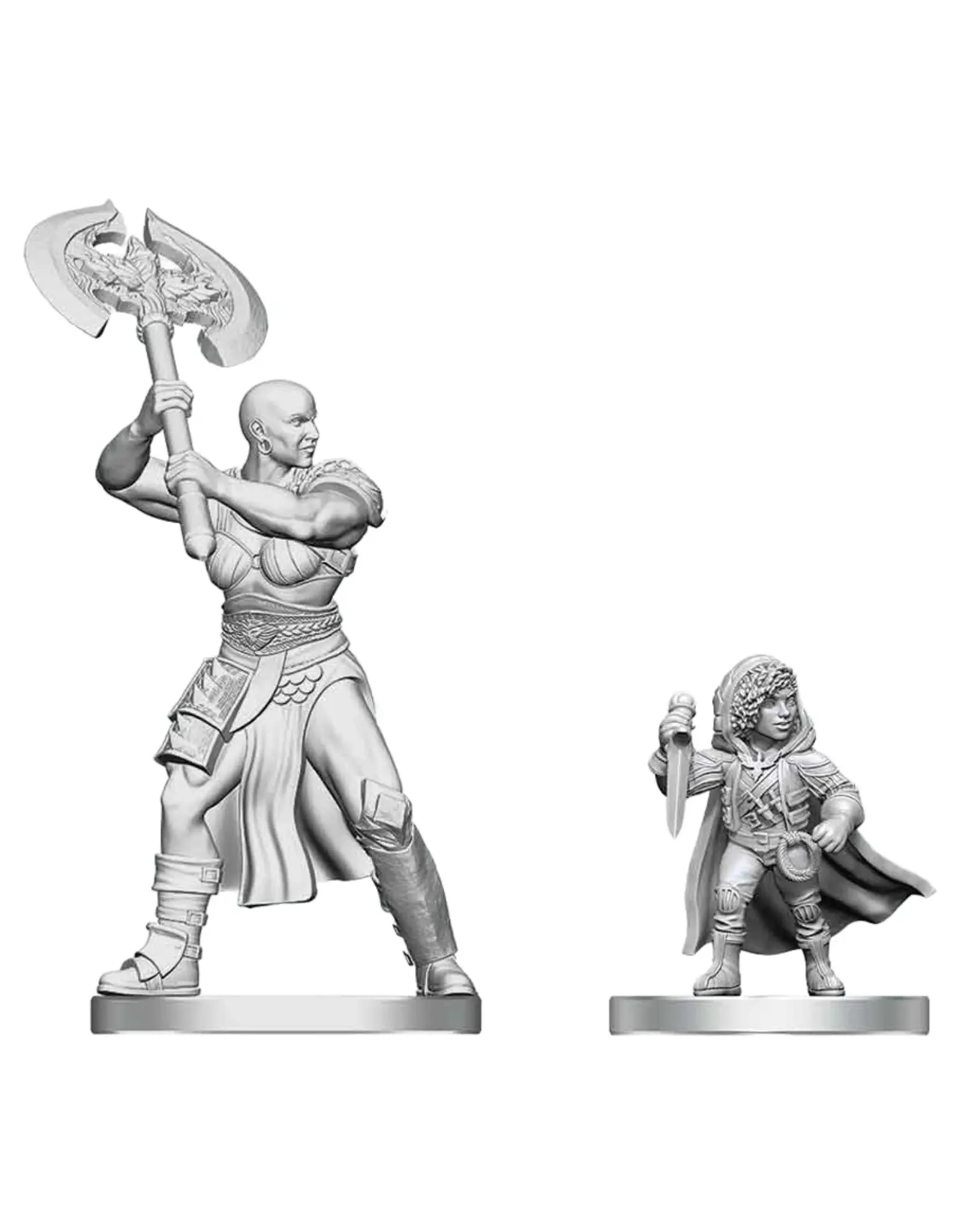 WizKids D&D Nolzur's Marvelous Miniatures: Goliath Barbarian & Halfling Rogue