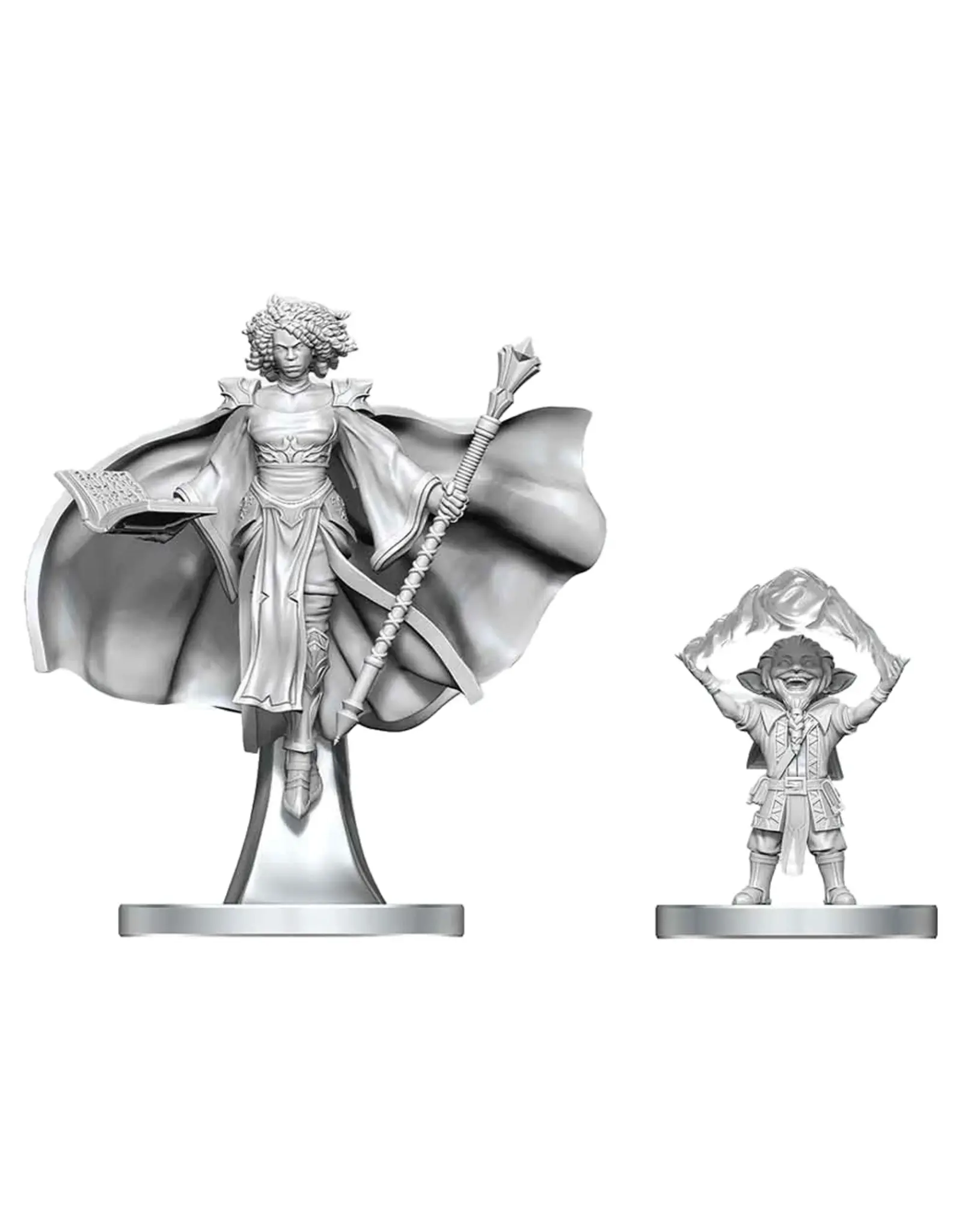 WizKids D&D Nolzur's Marvelous Miniatures: Gnome Warlock & Aasimar Wizard