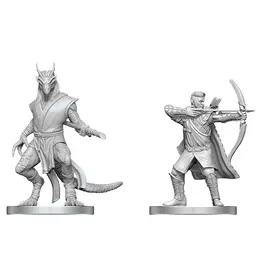 WizKids D&D Nolzur's Marvelous Miniatures: Elf Ranger & Dragonborn Monk