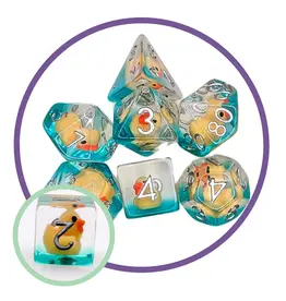 Mystery Dice Goblin Ducks Yellow Inclusion Dice Set