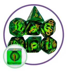 Mystery Dice Goblin Dragon Eye Acid Inclusion Dice Set