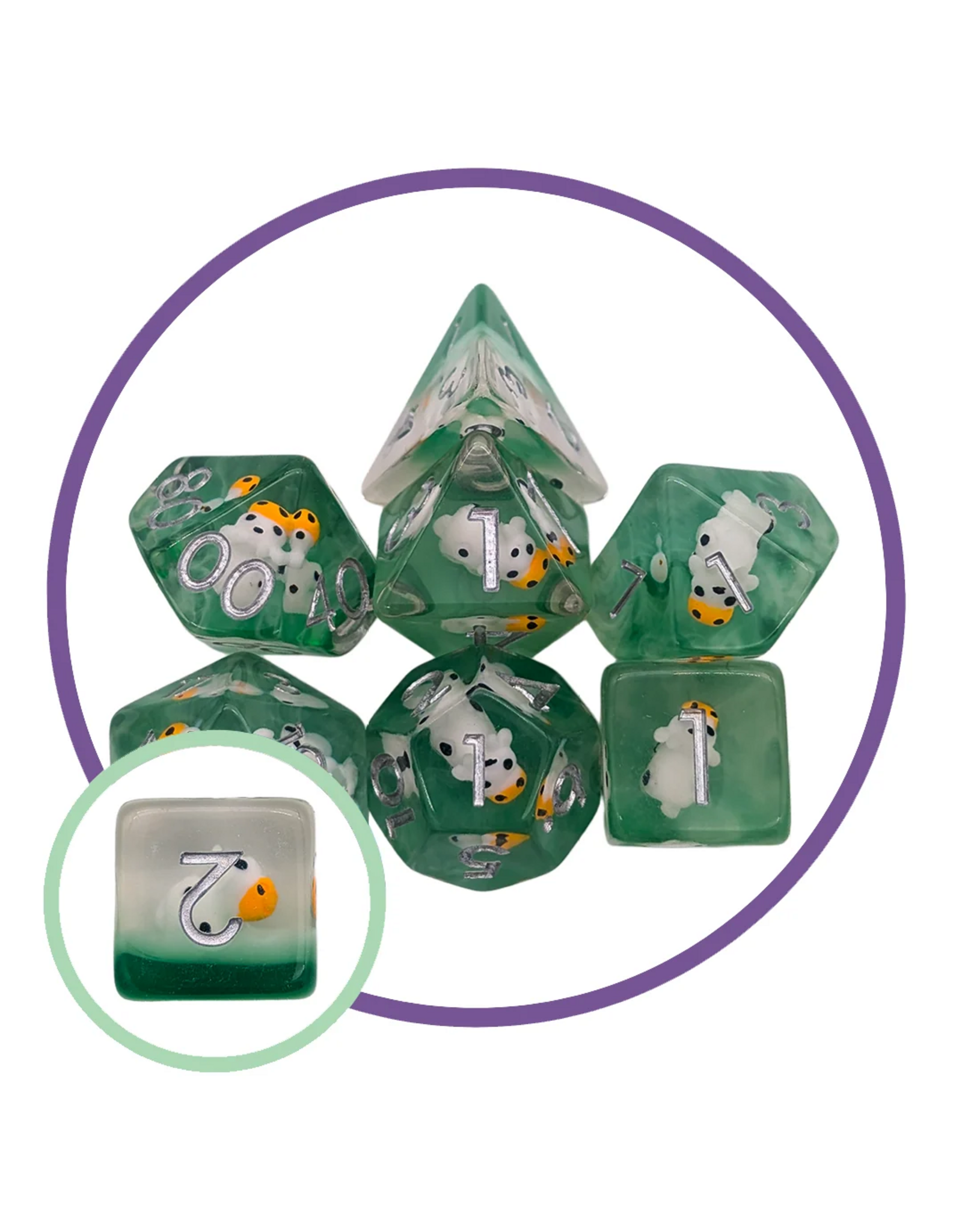 Mystery Dice Goblin Cow Inclusion Dice Set