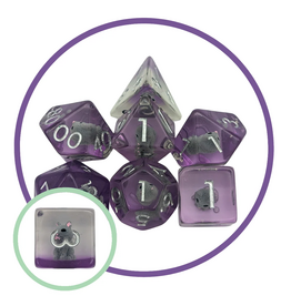 Mystery Dice Goblin Cat Grey Inclusion Dice Set