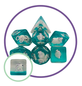 Mystery Dice Goblin Bunny Green Inclusion Dice Set