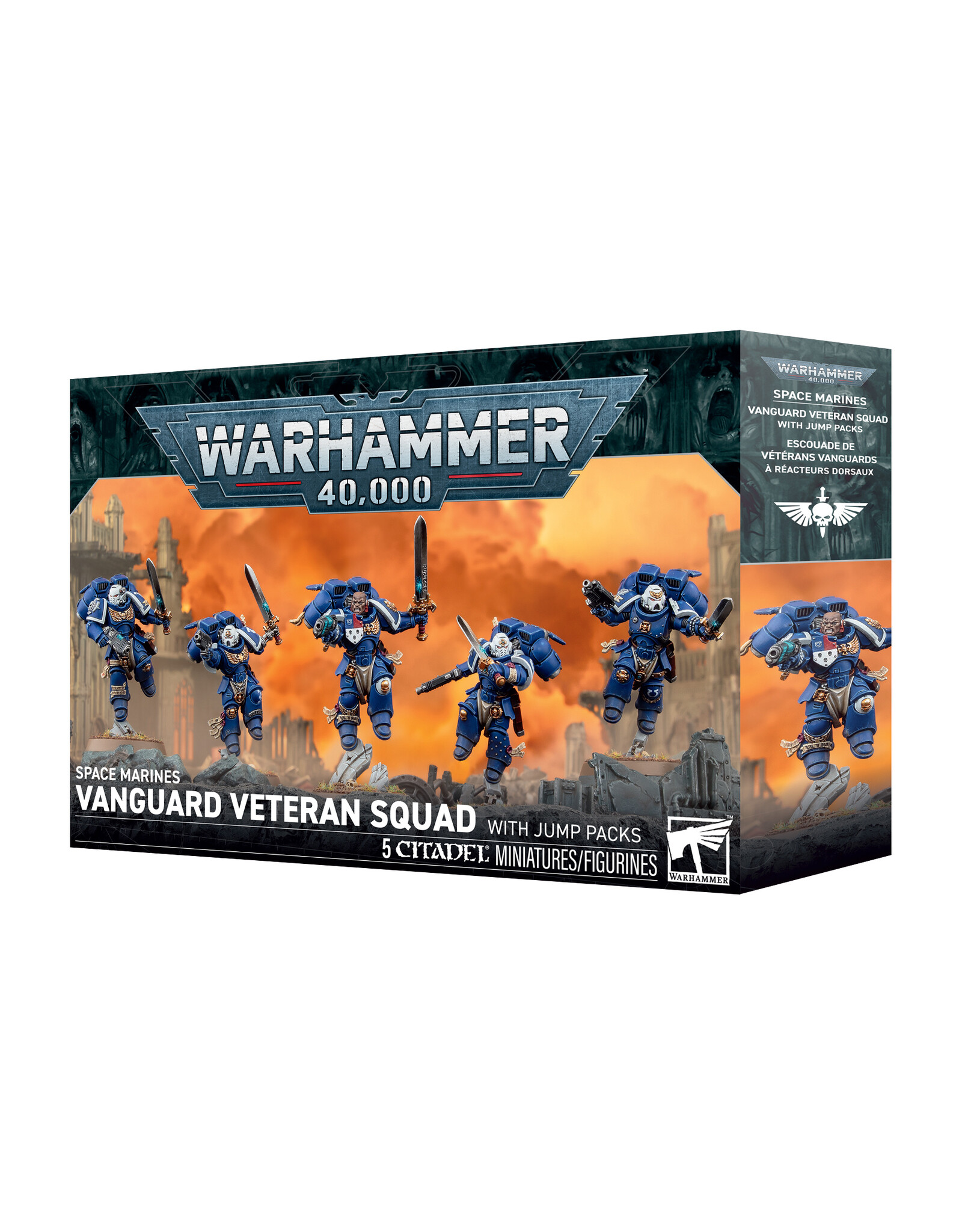 Warhammer 40K Space Marines: Vanguard Veteran Squad With Jump Packs