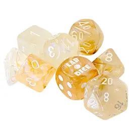 Chessex 7-Set Lab: Borealis Champagne/white