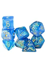 Chessex 7-Set Lab: Shimmer Aqueous/gold