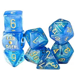Chessex 7-Set Lab: Shimmer Aqueous/gold