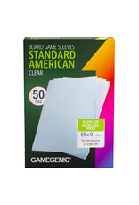 GameGenic Deck Protector: Board Game Sleeves: Standard American: Clear (50)