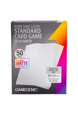 GameGenic Deck Protector: Board Game Sleeves: Standard Card Game: Matte: Clear (50)