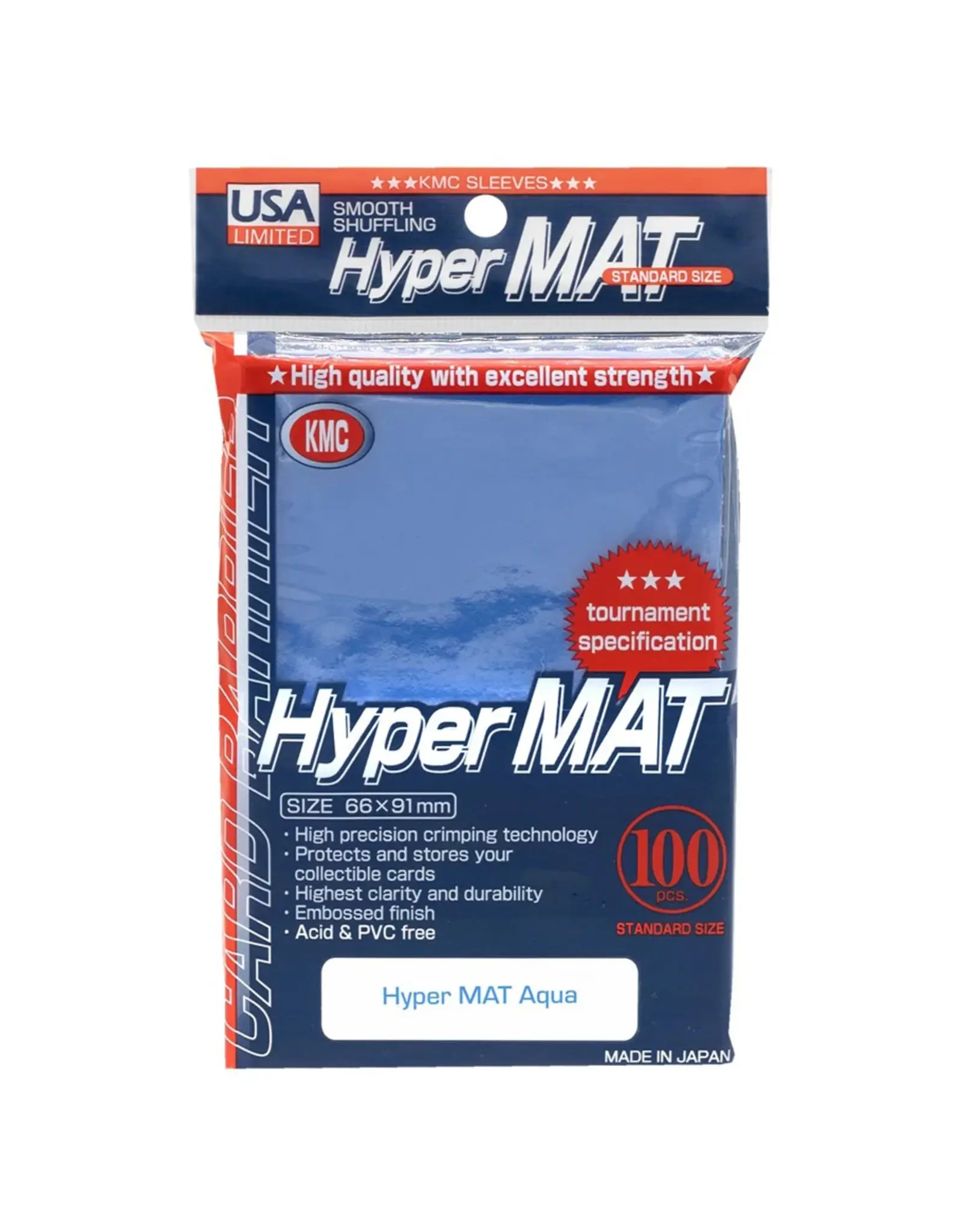 KMC Deck Protector: Hyper Mat: Aqua (100)