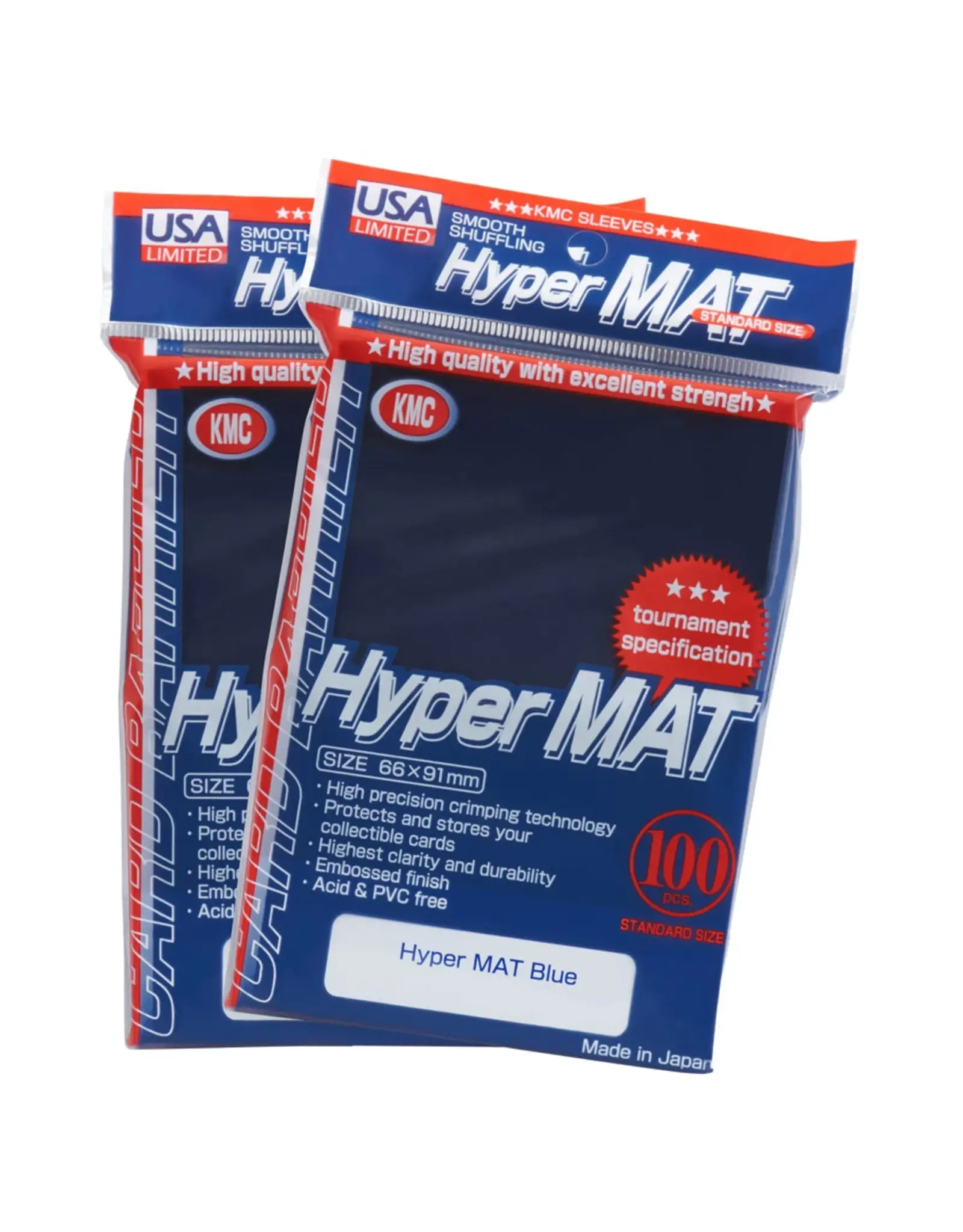KMC Deck Protector: Hyper Mat: Blue (100)