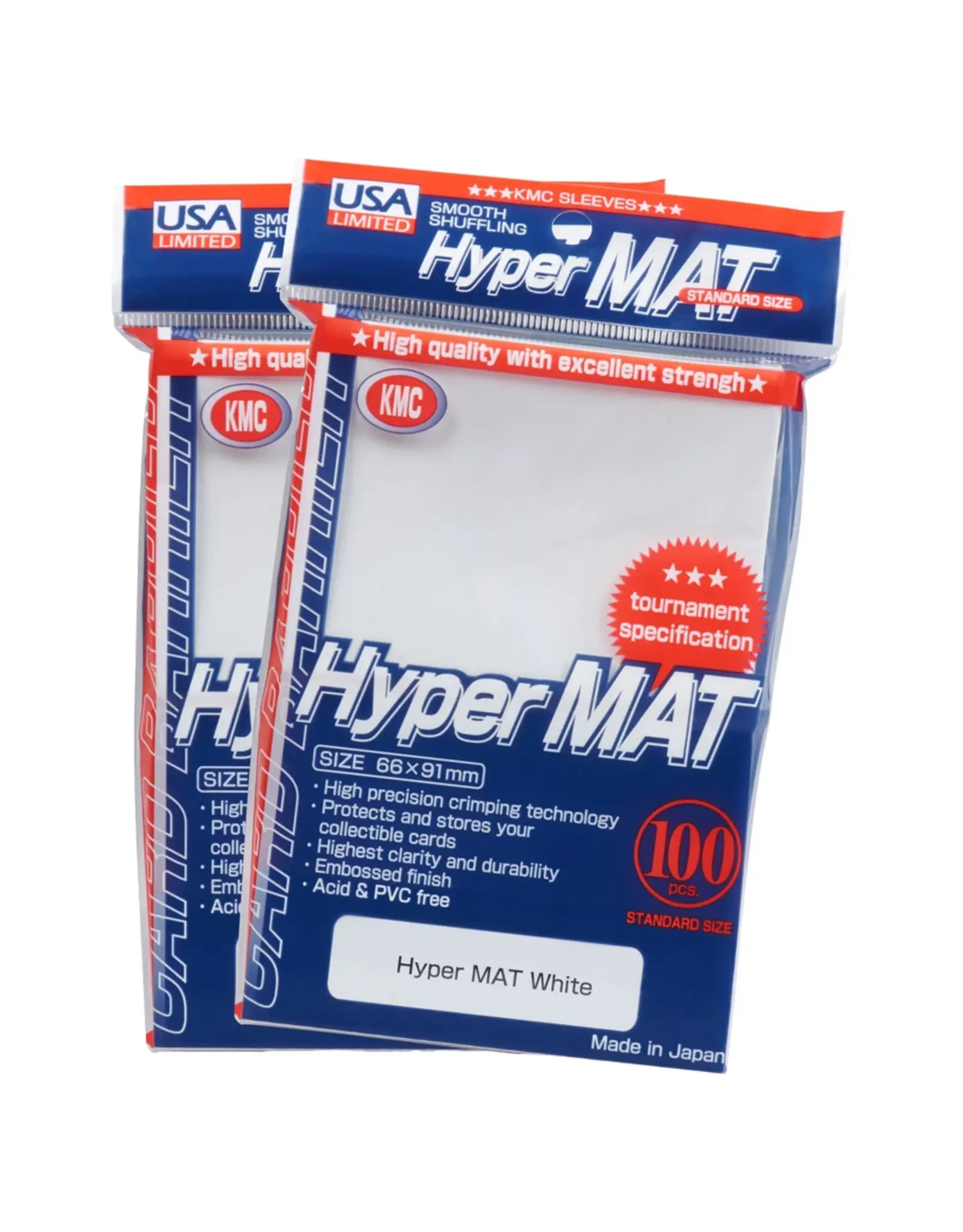KMC Deck Protector: Hyper Mat: White (100)