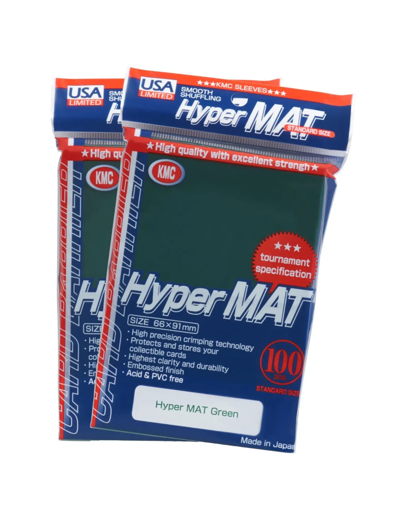 KMC Deck Protector: Hyper Mat: Green (100)